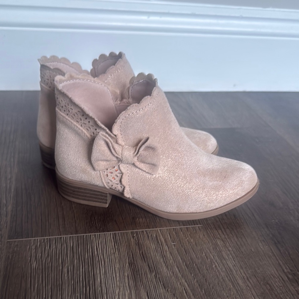 So brand - Pink Bow Ankle Boots - Size 13
